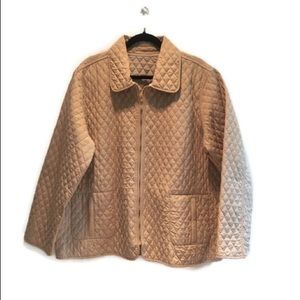 Bill Blass fully reversible quilted jacket,size 1X